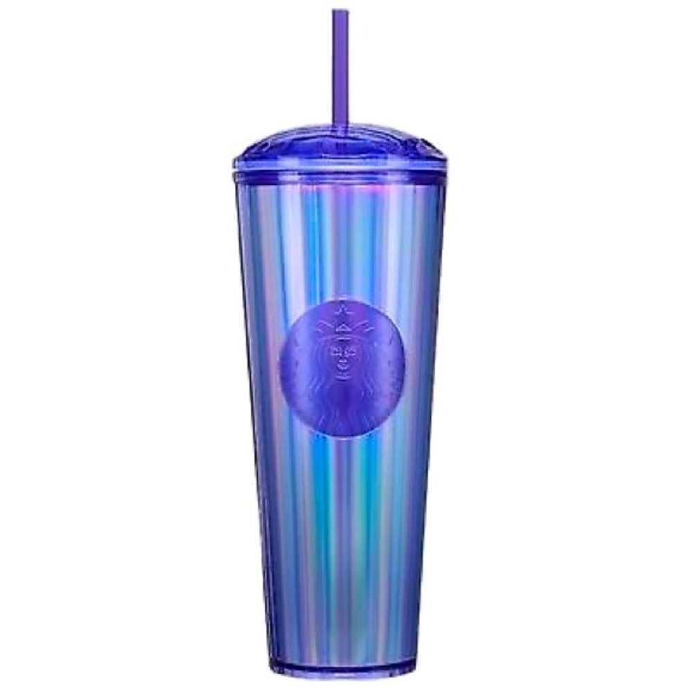 - 32oz Venti Starbucks chrome purple tumbler cup